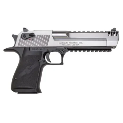 Magnum Research DE50ASIMB Desert Eagle Mark XIX L6 50 AE 6" 7+1 Black Hardcoat Anodized Aluminum Frame Stainless Steel Slide Black Polymer Grip